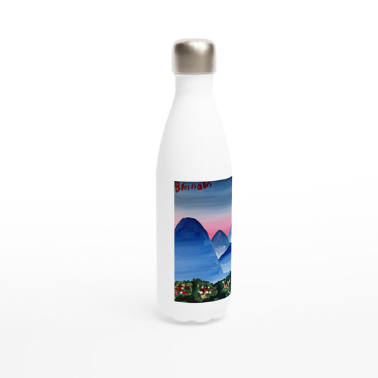 Spring Day -- White 17oz Stainless Steel Water Bottle