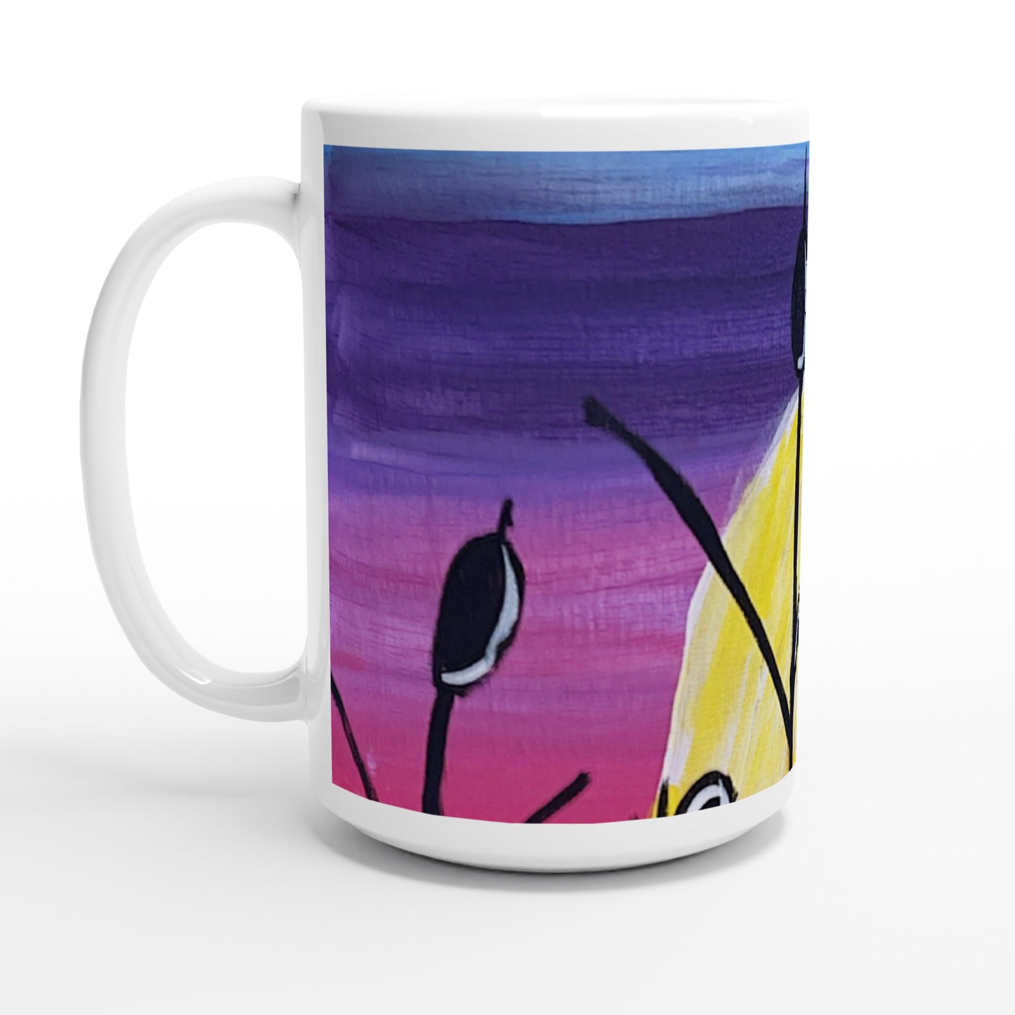 Spring White 15oz Ceramic Mug