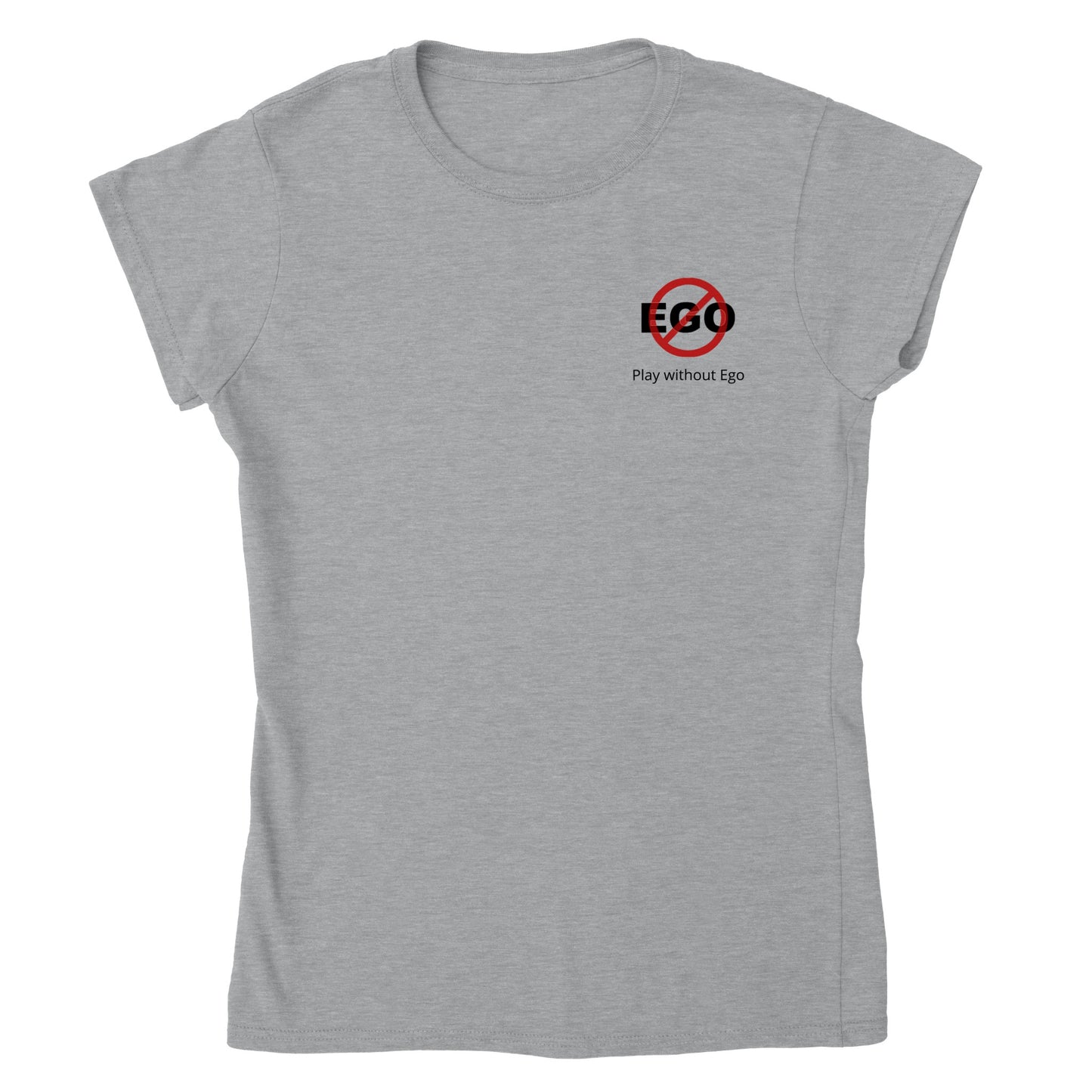 Play without Ego Classic Womens Crewneck T-shirt