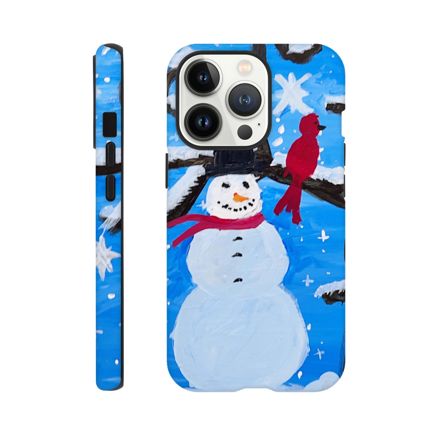 Snowman and the Cardinal Cell Phone Tough case