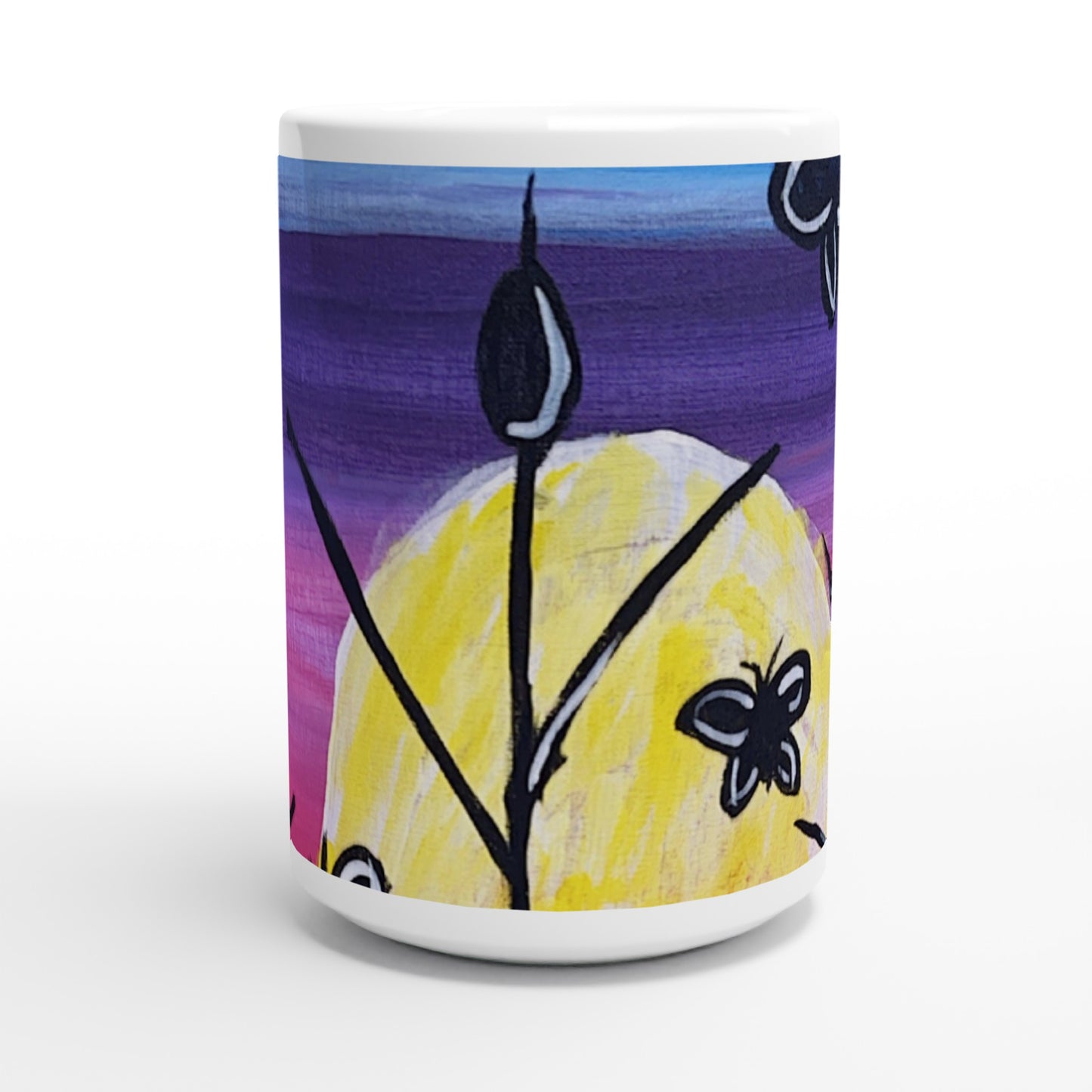 Spring White 15oz Ceramic Mug