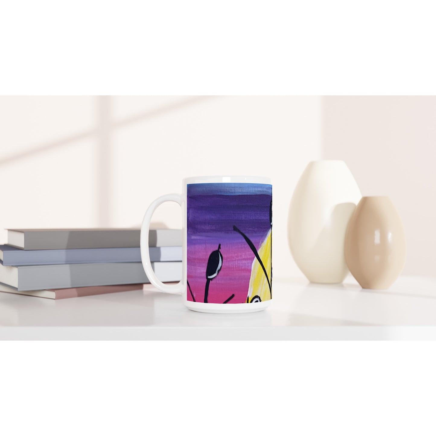 Spring White 15oz Ceramic Mug